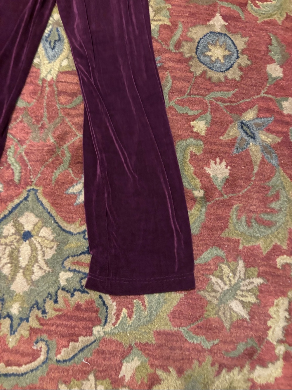 Coldwater Creek stretchy no iron travel pants in Plum Sz S - Picture 4 of 5
